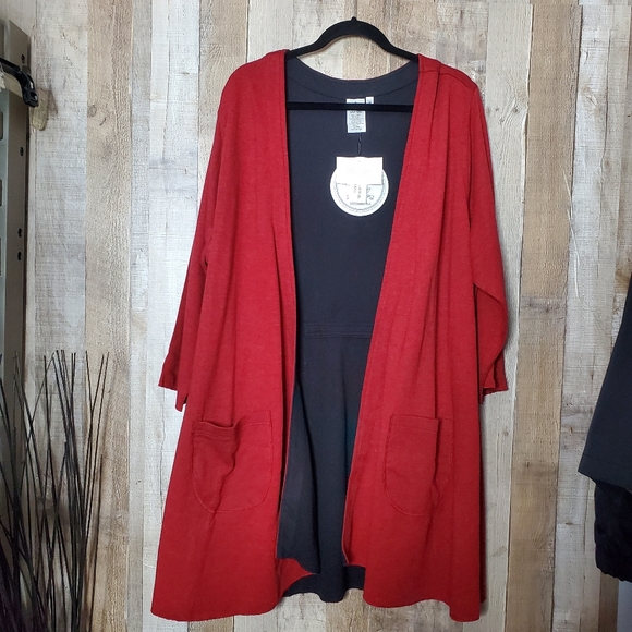 Parsley & Sage Jackets & Coats Parsley Sage Reversible Red Black